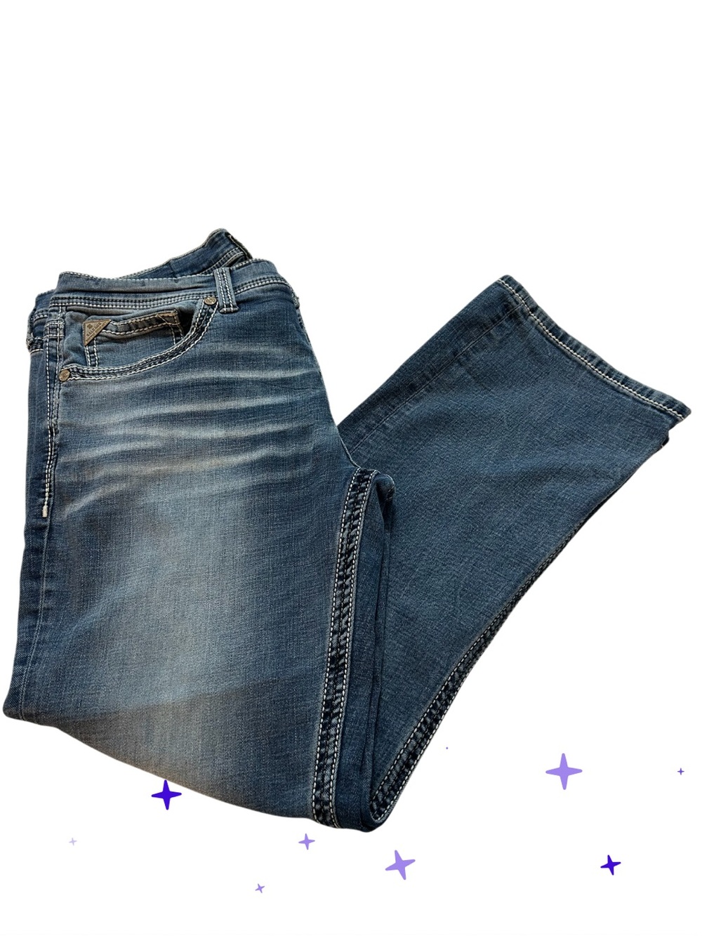 Salvage Mayhem Y2k Bootcut Regular Fit Mens Jeans 36S Buckle